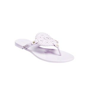 JACK ROGERS white jelly sandals.  Worn twice. Size 10!